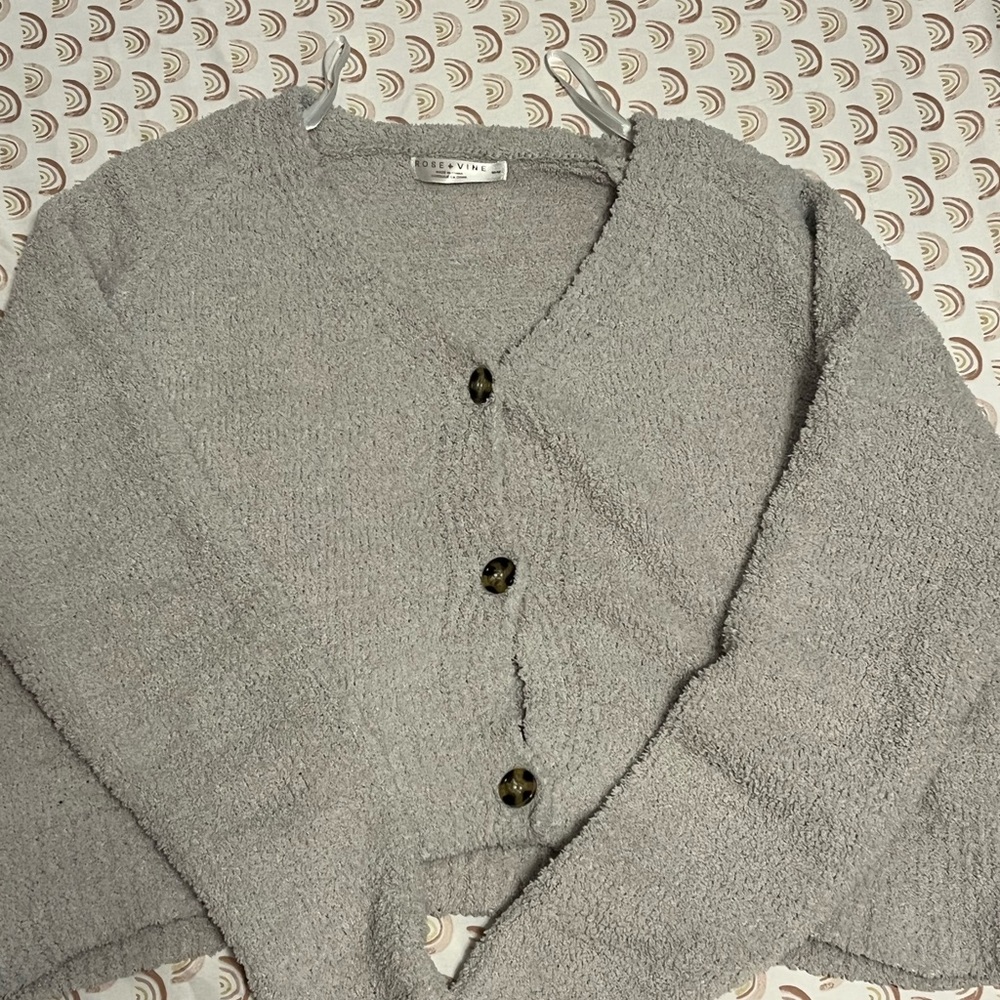 Only worn once , no stains , buttons are fine .